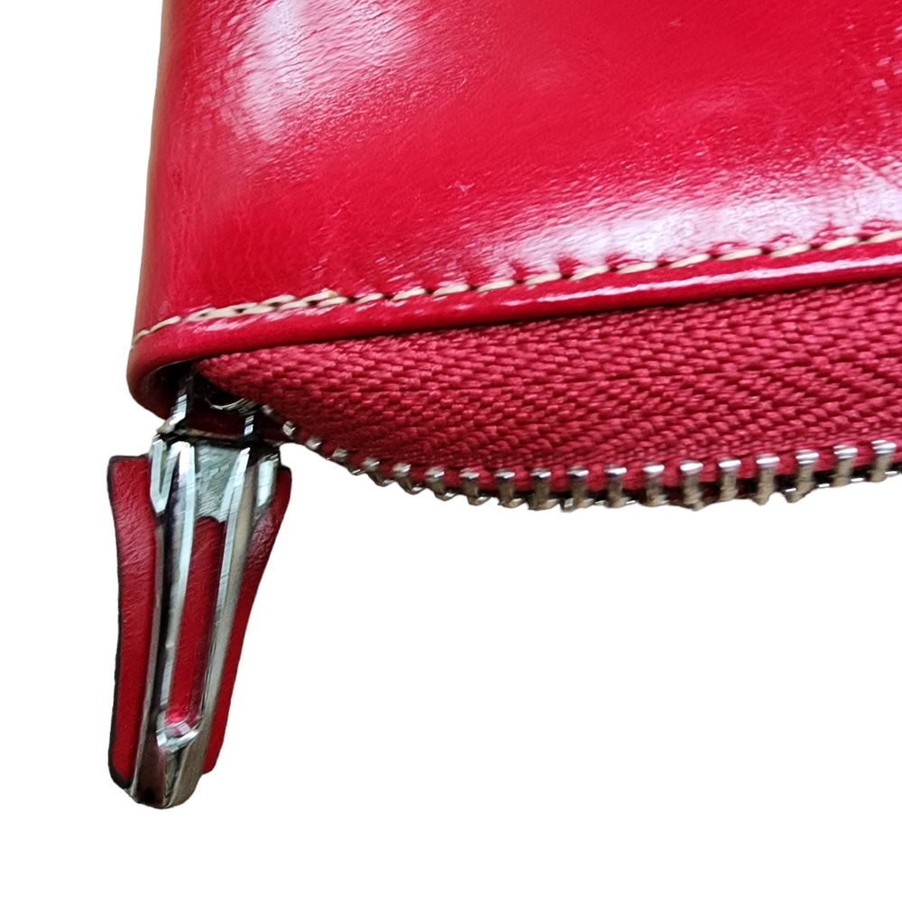 4/$25 Lavemi Women's RFID Blocking 100% Leather Large Capacity Zip Around Wallet - Picture 6 of 8